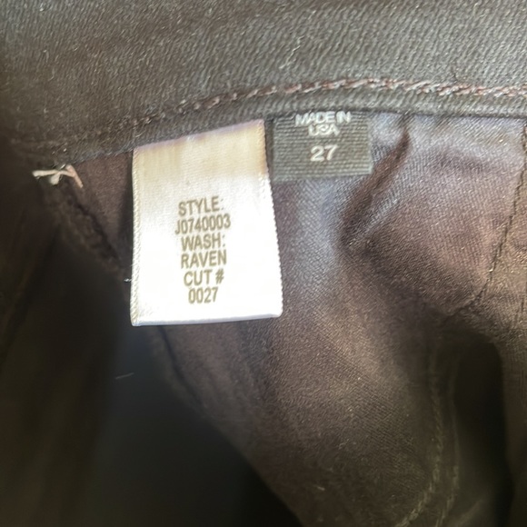 Veronica Beard Carolyn Jean Baby Boot Raven Tuxedo Stripe Jeans 27 - Picture 8 of 9